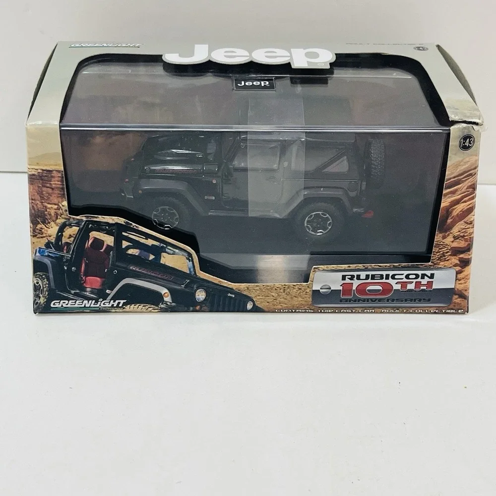 Greenlight 2013‎ Jeep Wrangler Rubicon 10th Anniversary, Black, 1:43